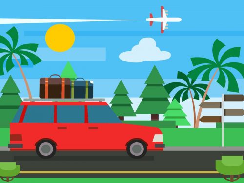 Free Flat Summer Vector Illustration