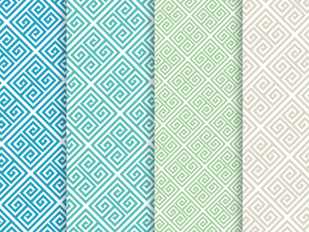 Free Greek Key Vector Patterns