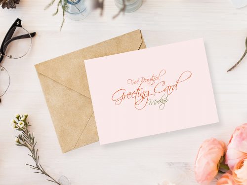 Free Greeting Card Mockup