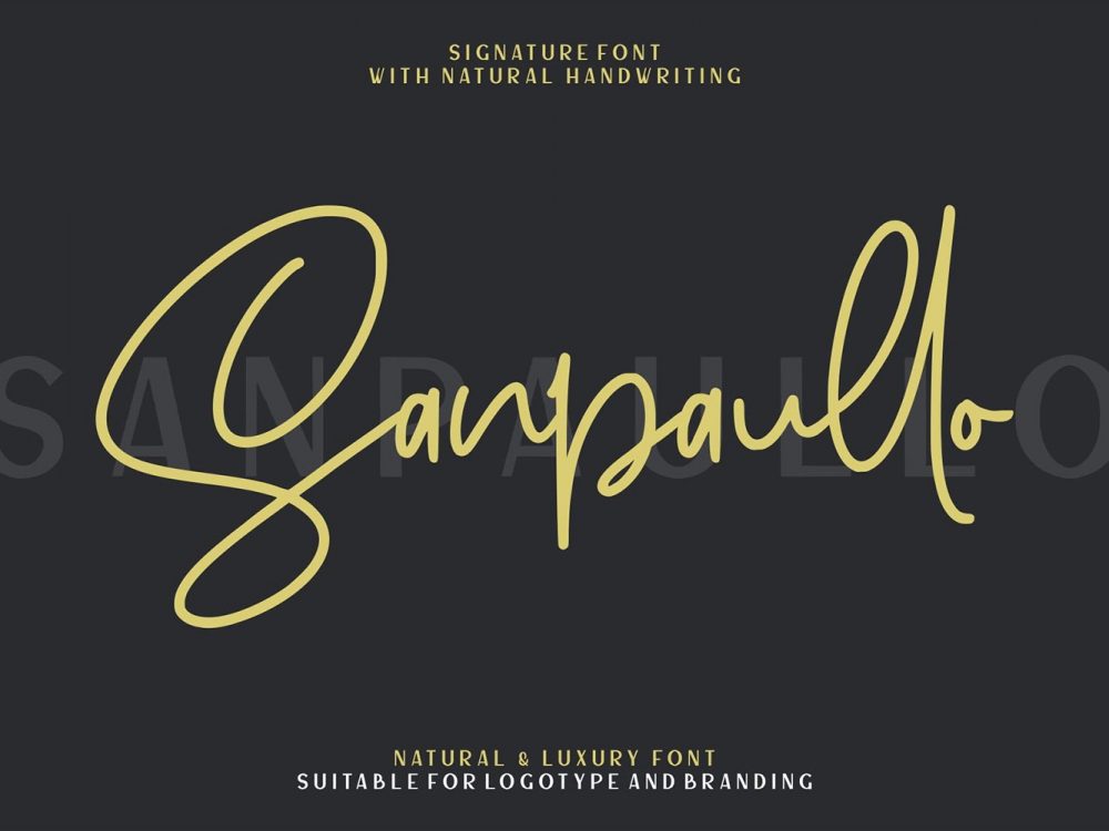 Free Sanpaullo Signature Font