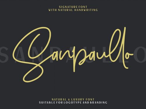 Free Sanpaullo Signature Font
