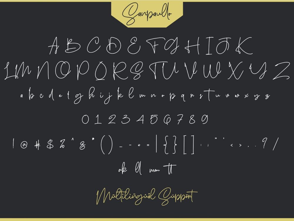 Free Sanpaullo Signature Font