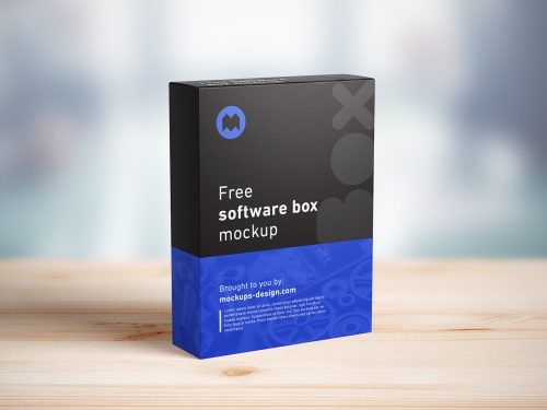 Free Software Box Mockup