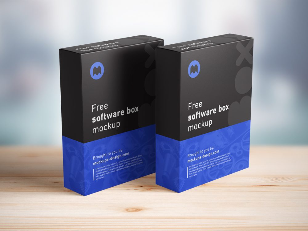 Free Software Box Mockup