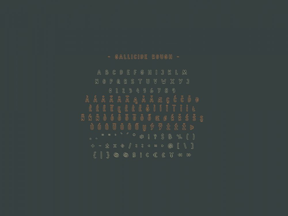 Gallicide Display Font Family