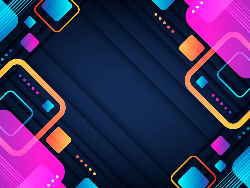 Gradient Background with Different Shapes