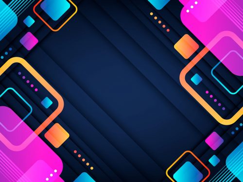 Gradient Background with Different Shapes