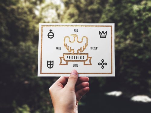 Greeting Card Free Mockup