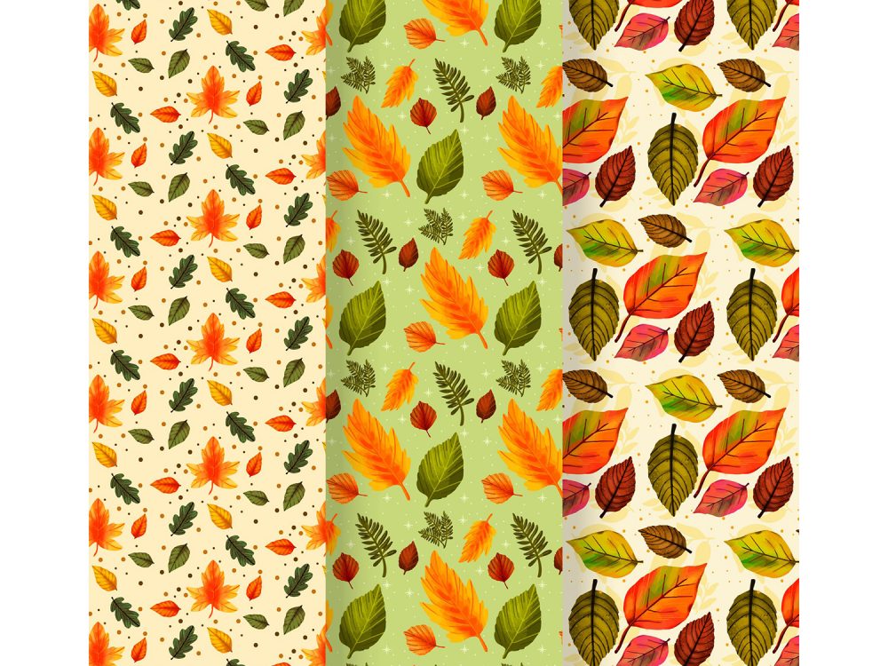 Hand Drawn Autumn Pattern Collection