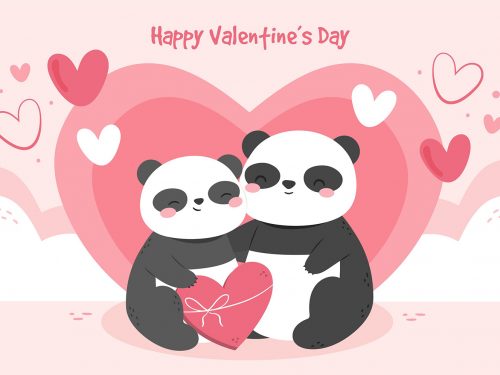 Hand Drawn Valentine's Day Background