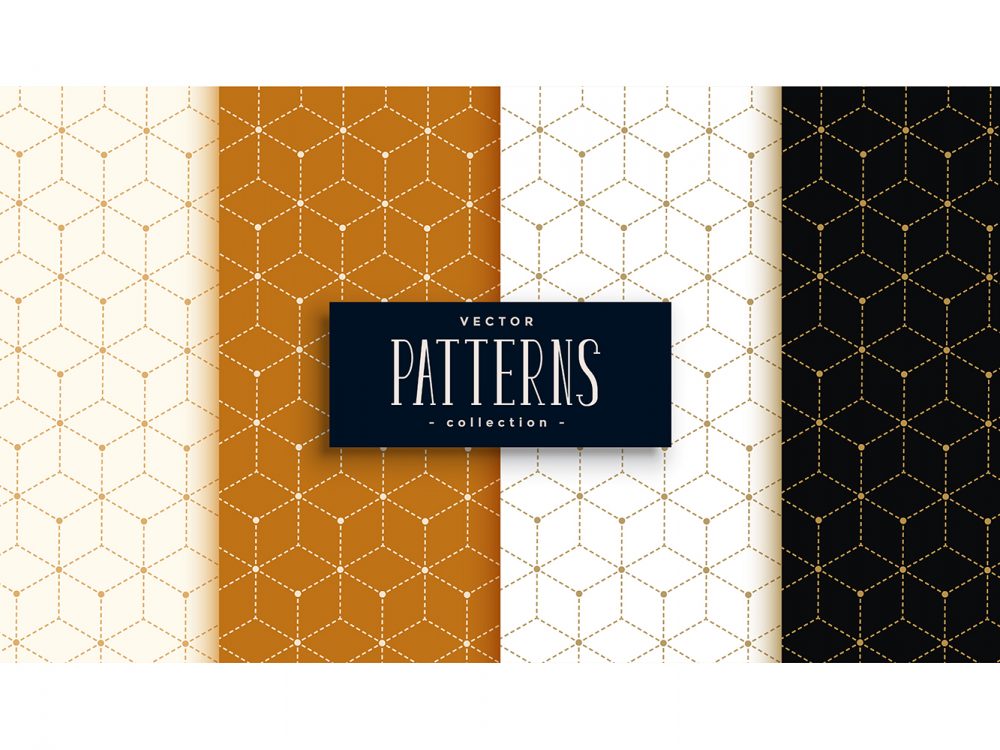 Hexagonal Luxury Pattern Set