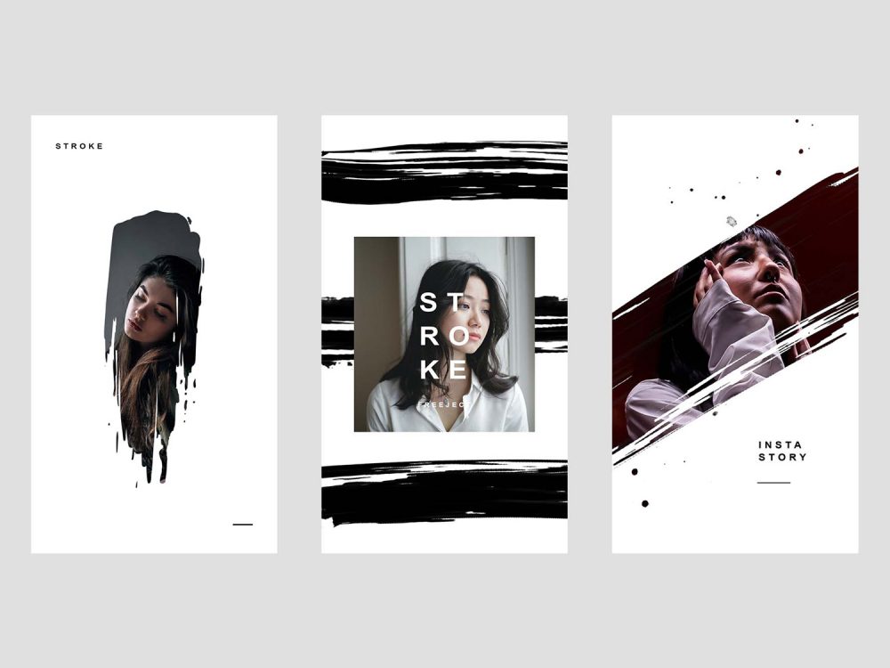 Ink Stroke Animation Design for Instagram Story