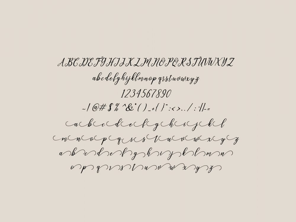 Leighton Handlettering Font