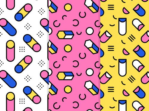 Memphis Style Pattern Collection