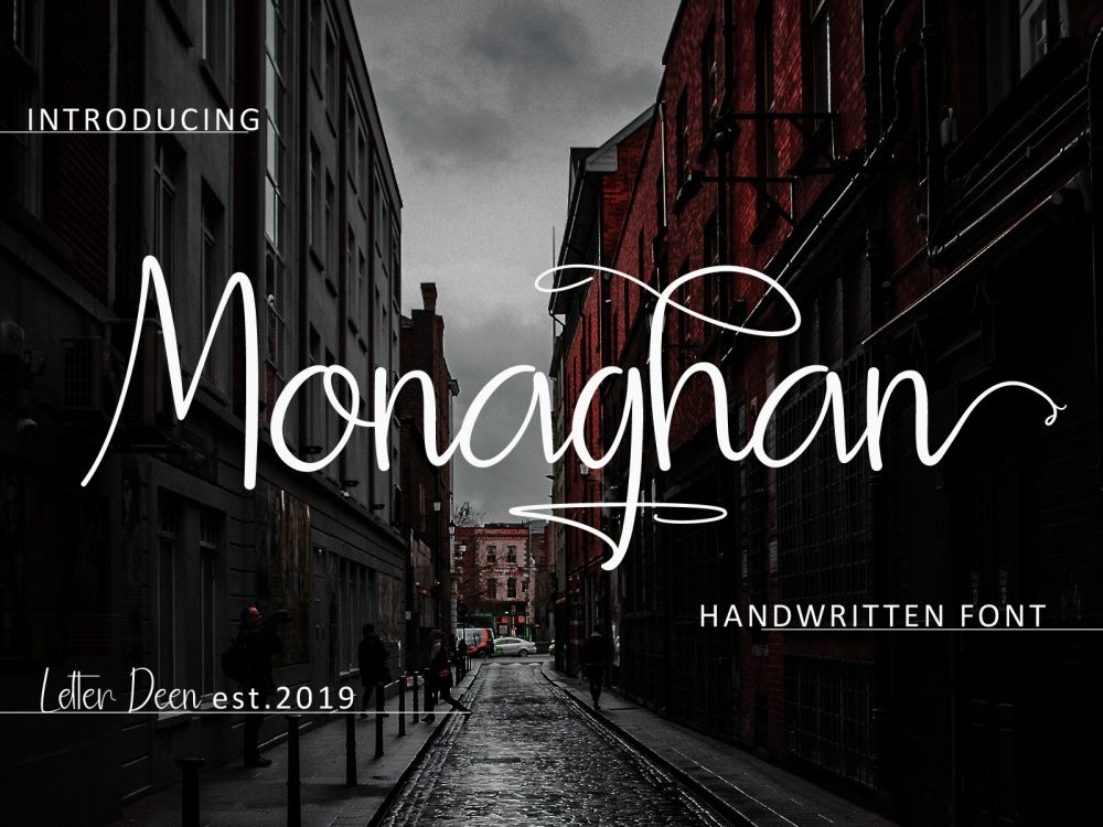 Monaghan Handlettering Font
