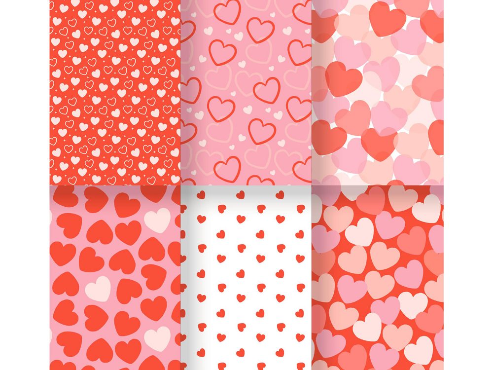 Pack of Drawn Heart Patterns