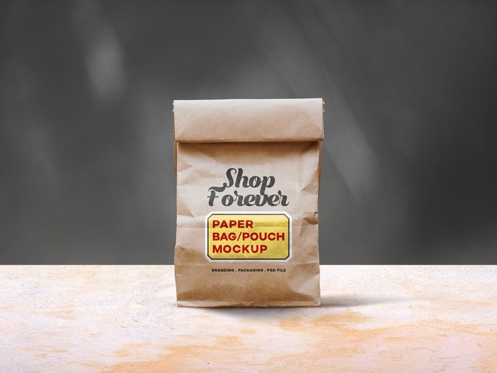 Paper Bag Mockup PSD