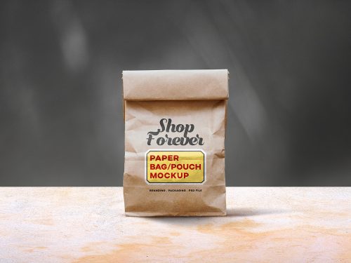 Paper Bag Mockup PSD