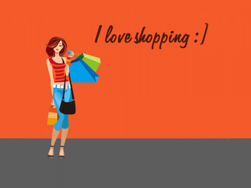 Shopping Woman Illustration
