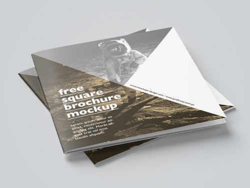 Square Brochure Mockup