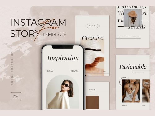 Stylish Instagram Story Template PSD