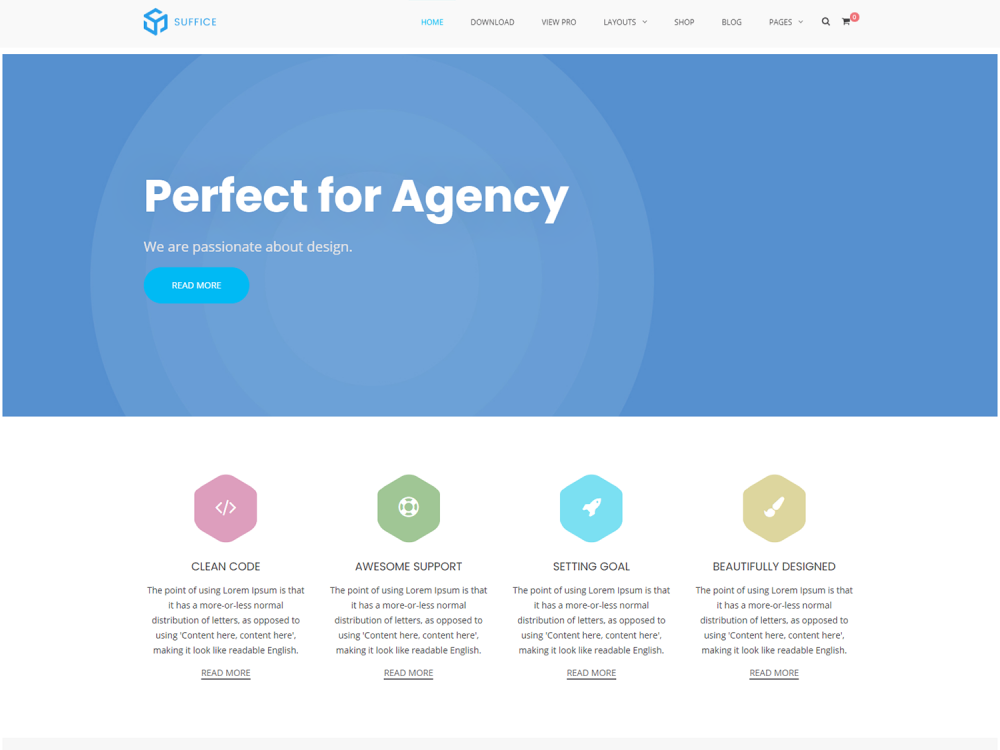 Suffice Multipurpose WordPress Theme