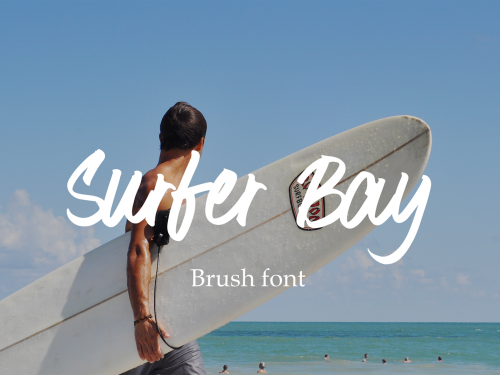 Surfer Bay Free Brush Font
