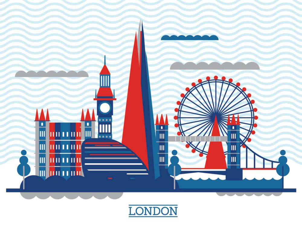 The Shard and The London Skyline Illustrations
