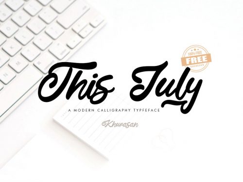 This July Script Free Font