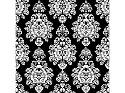 Vector Damask Seamless Pattern Background