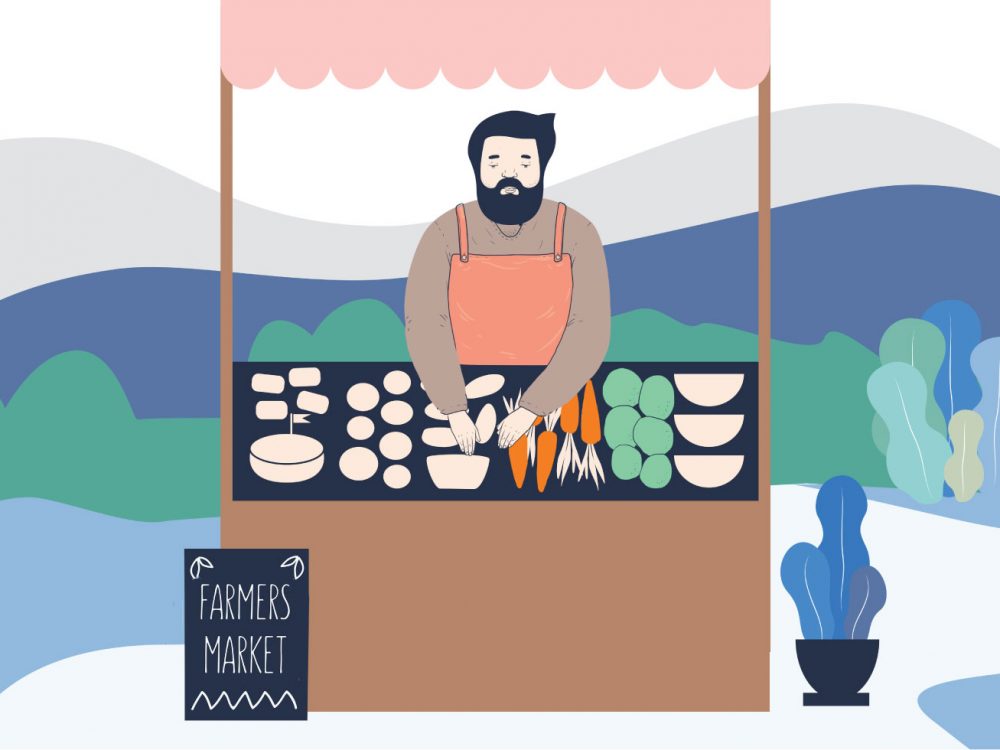 Veggie Market Illustration