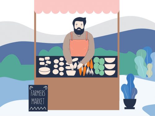 Veggie Market Illustration