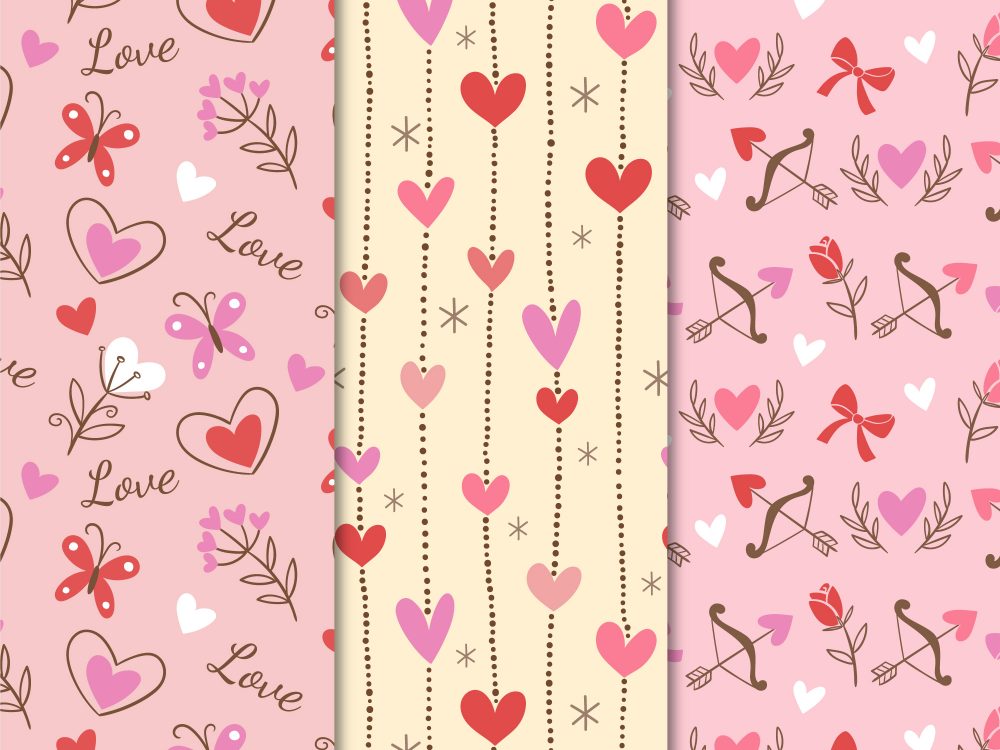 Vintage Valentine's Day Pattern Collection