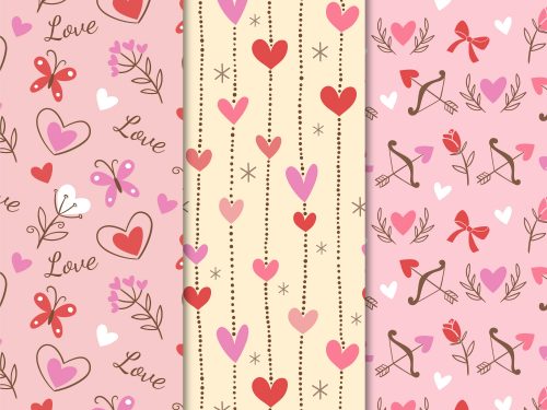 Vintage Valentine's Day Pattern Collection