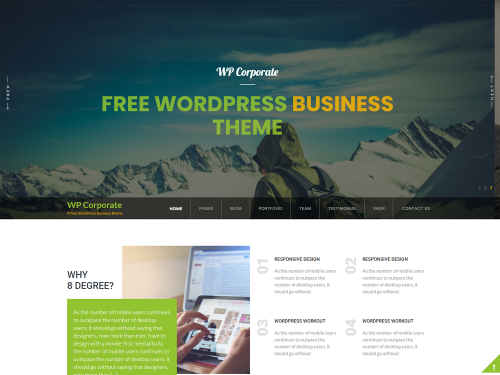 WP Corporate Business Theme