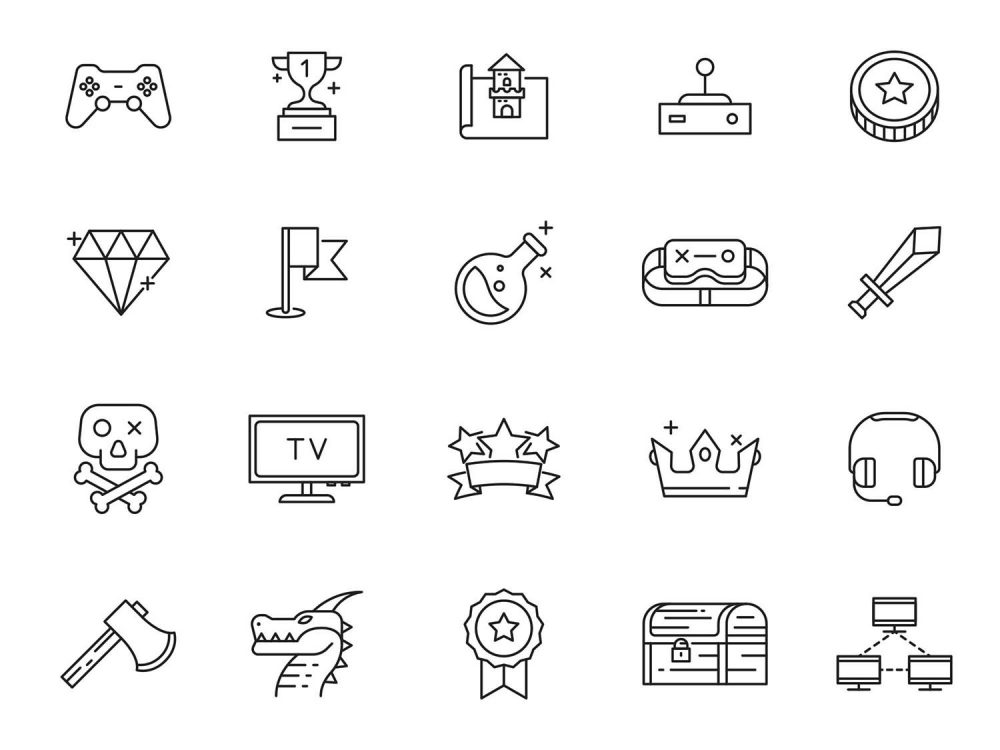 20 Gaming Vector Icons