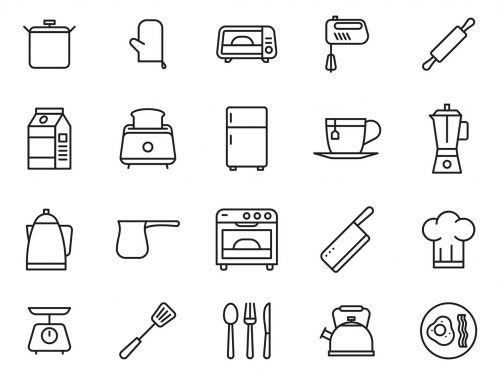20 Kitchen Vector Icons