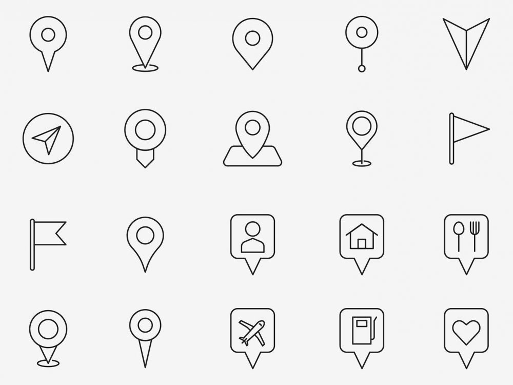 20 Location Vector Icons