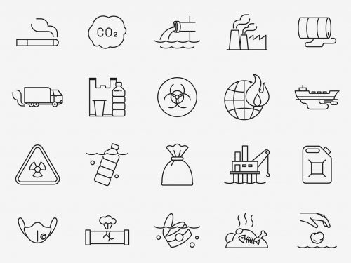 20 Pollution Vector Icons