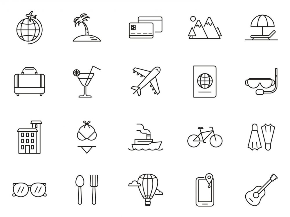 20 Travel Vector Icons