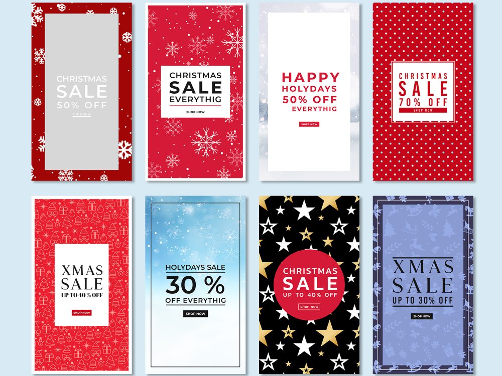 8 Free Christmas Instagram Stories Templates