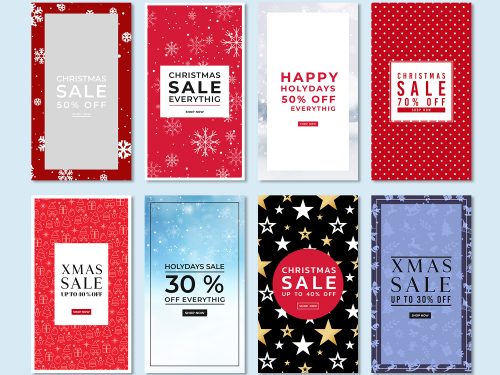 8 Free Christmas Instagram Stories Templates