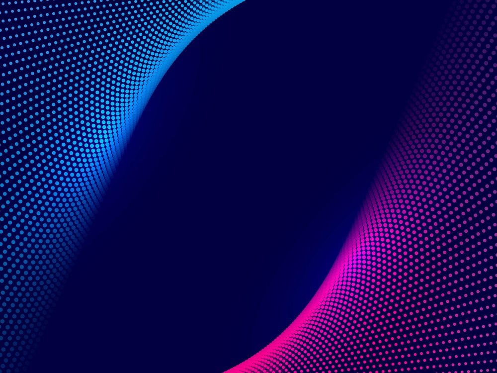 Abstract Colorful Technology Dotted Wave Background