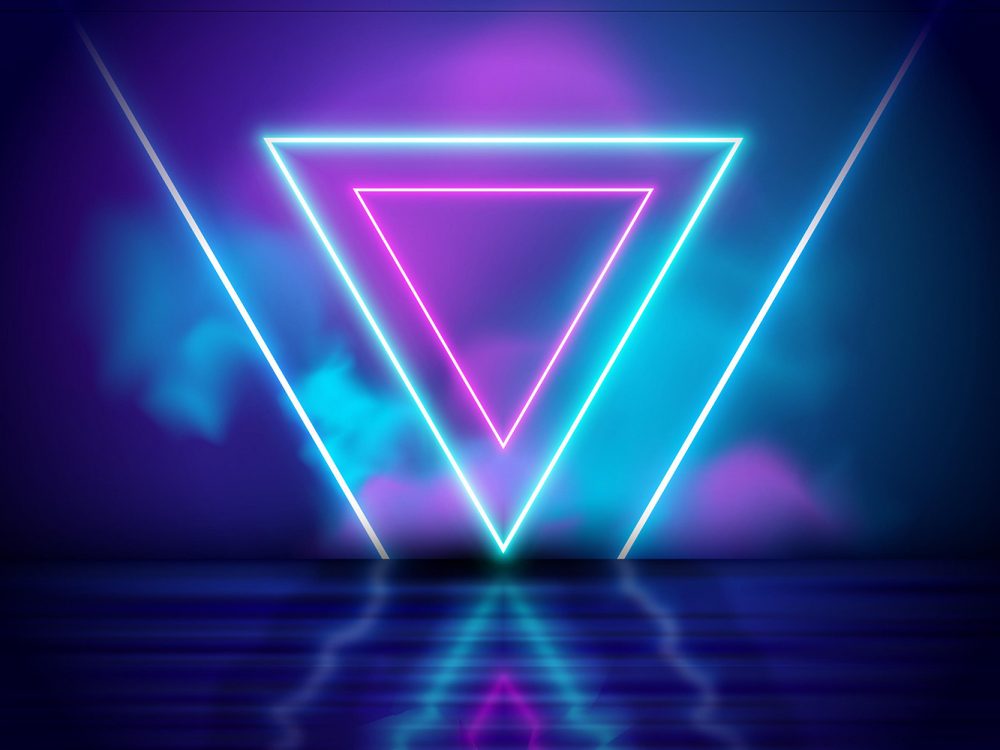 Abstract Neon Lights Background