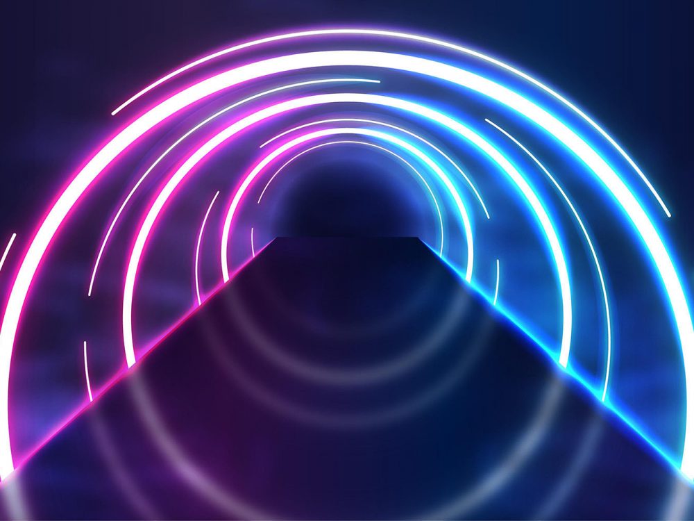 Abstract Neon Lights Background