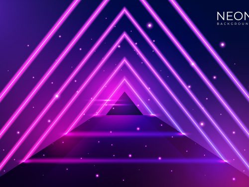 Abstract Neon Lights Background