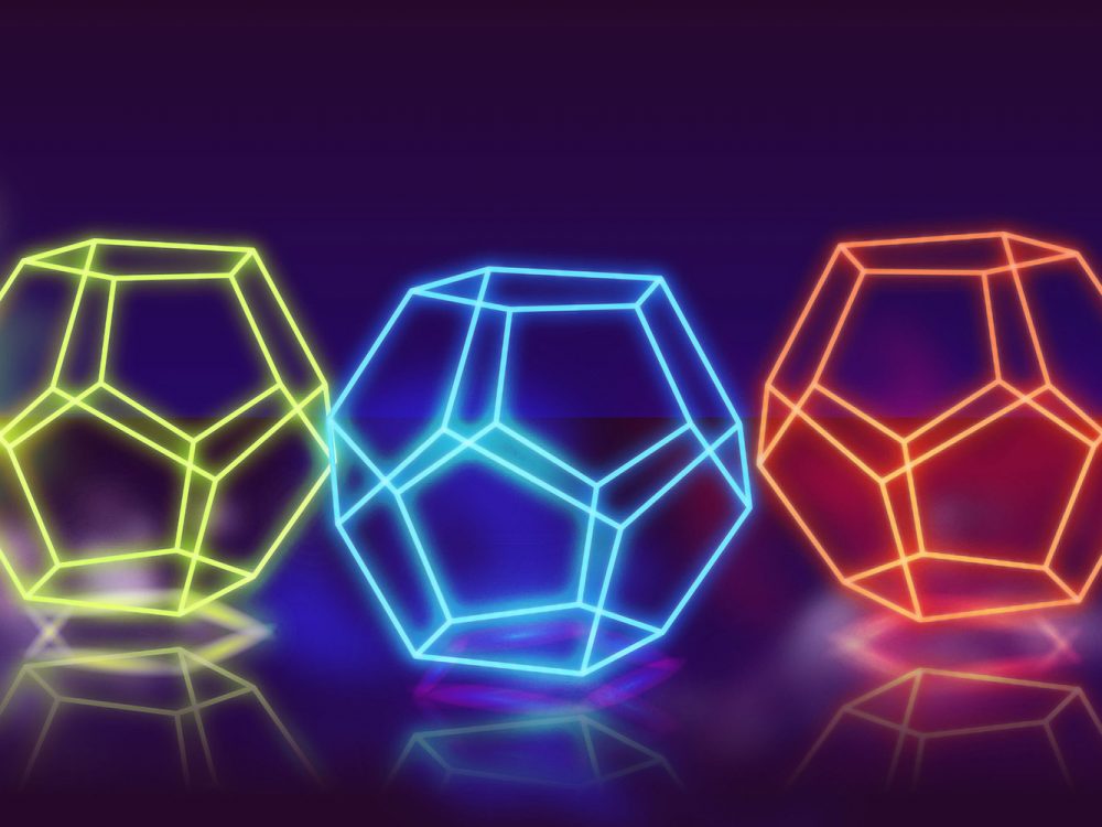 Abstract Neon Lights Background Concept