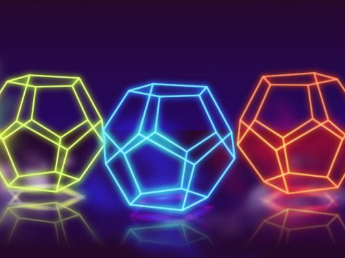 Abstract Neon Lights Background Concept