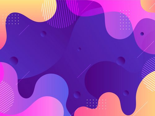 Abstract Wavy Shapes Background