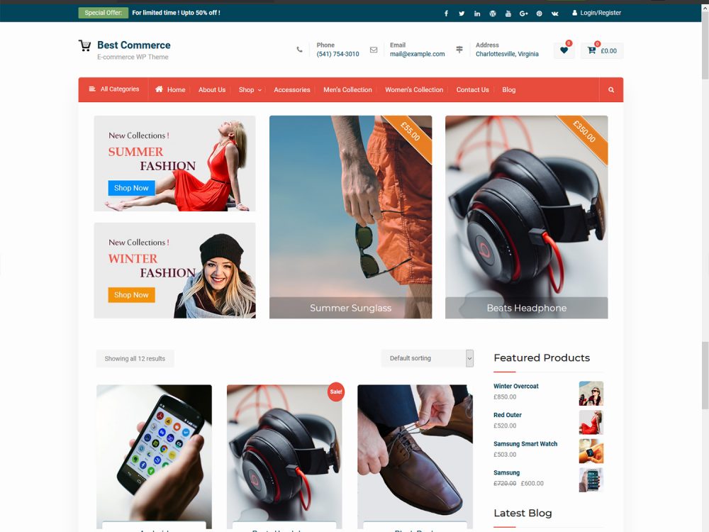 Best Commerce WordPress Theme